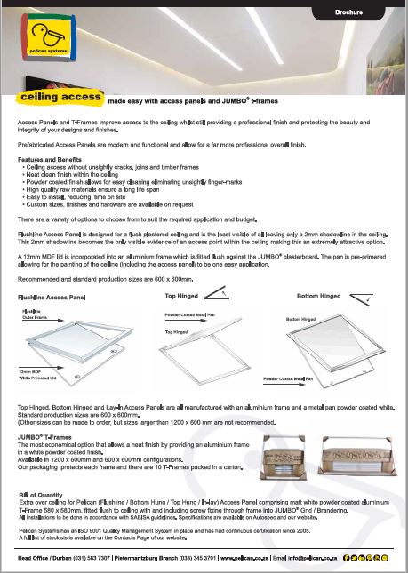 Pelican Ceiling access